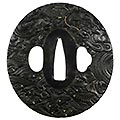 【赤銅地波に雲龍図鍔|日本刀専門店【十拳-TOKKA-】