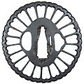 �S�n�e�ԓ�����-Tsuba Ironvase Kiku-
