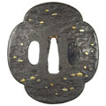 鉄地帰帆図鍔 - Tetsuji Hokakebune Tsuba -