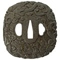 鉄地南蛮雲龍図鐔-Tsuba-