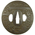 鉄地松図鍔 - Tetsuji Matsu Tsuba -