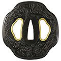 藤花図鐔